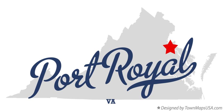 Map of Port Royal Virginia VA