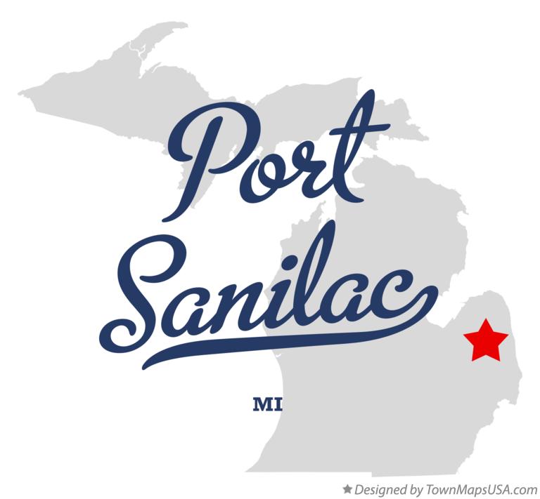 Map of Port Sanilac Michigan MI