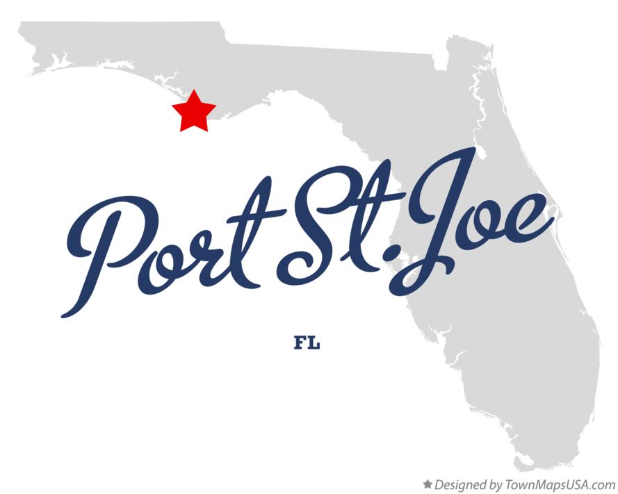 Map of Port St.Joe Florida FL