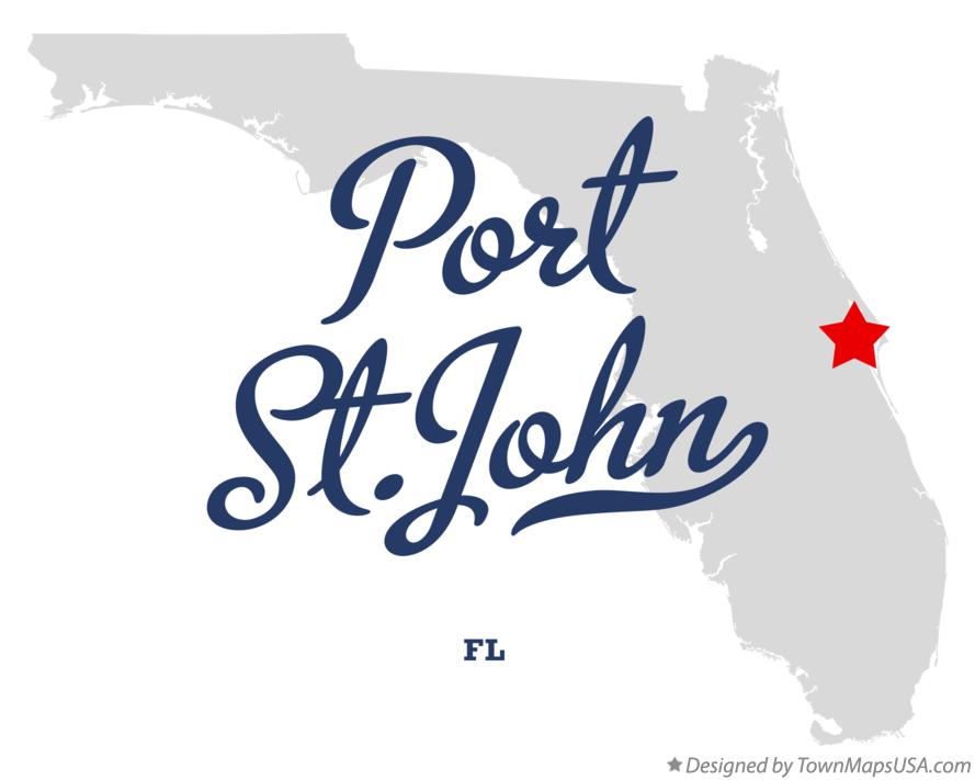 Map of Port St.John Florida FL