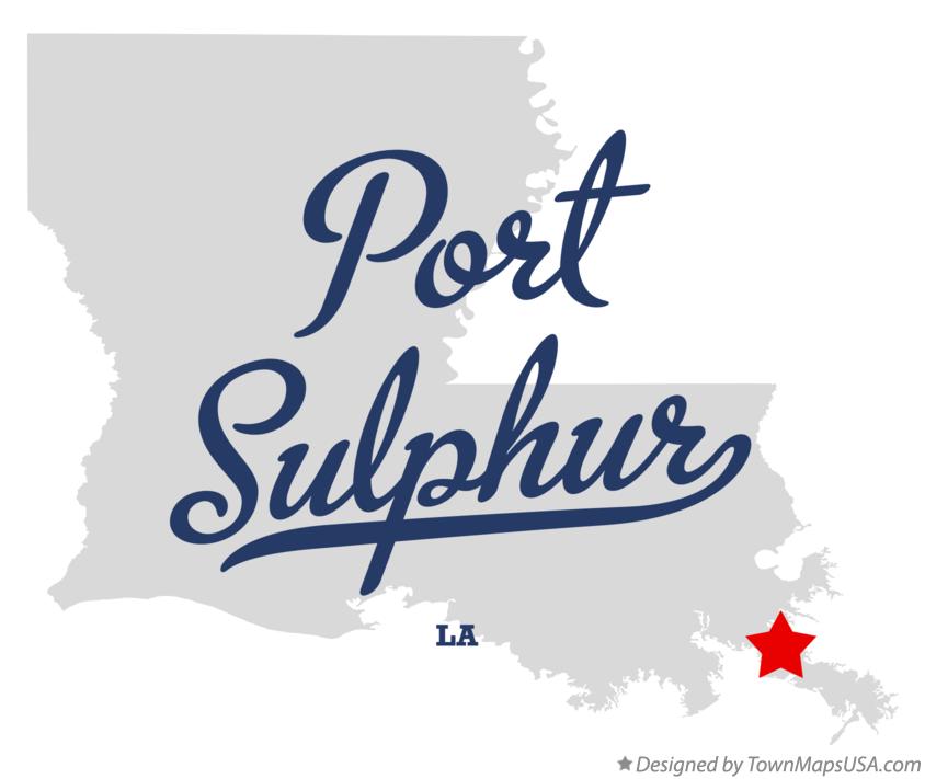 Map of Port Sulphur Louisiana LA