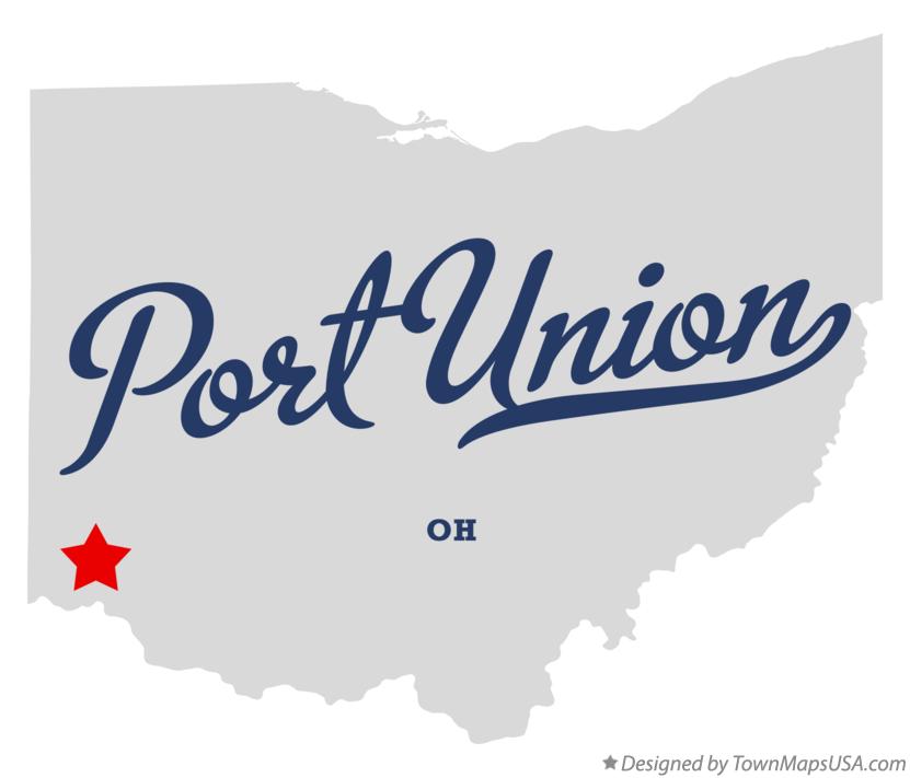 Map of Port Union Ohio OH