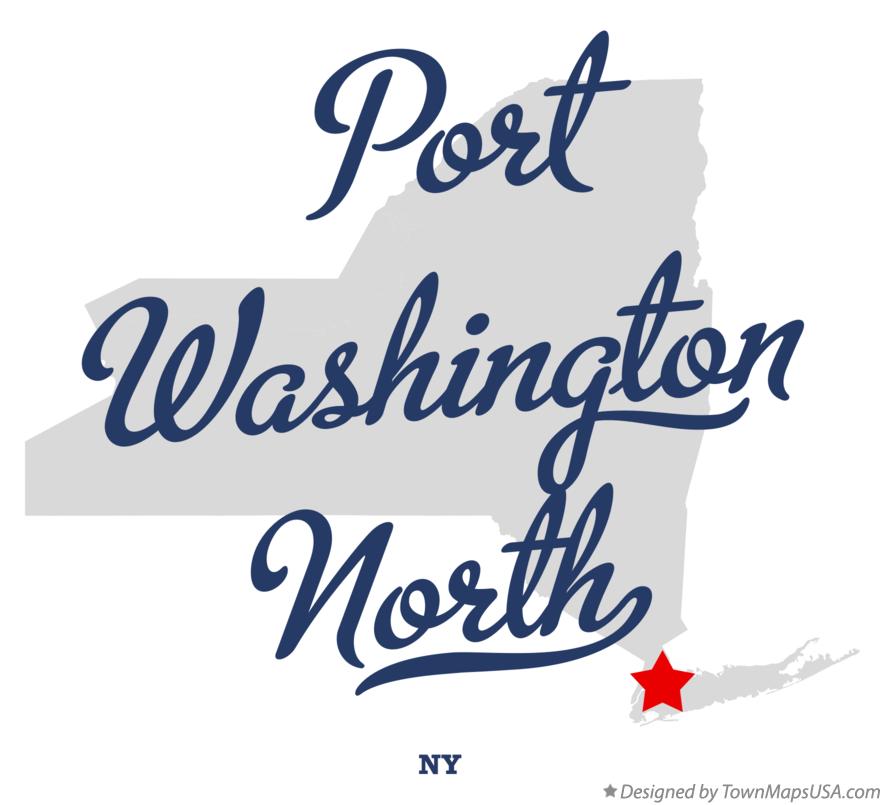 Map of Port Washington North New York NY