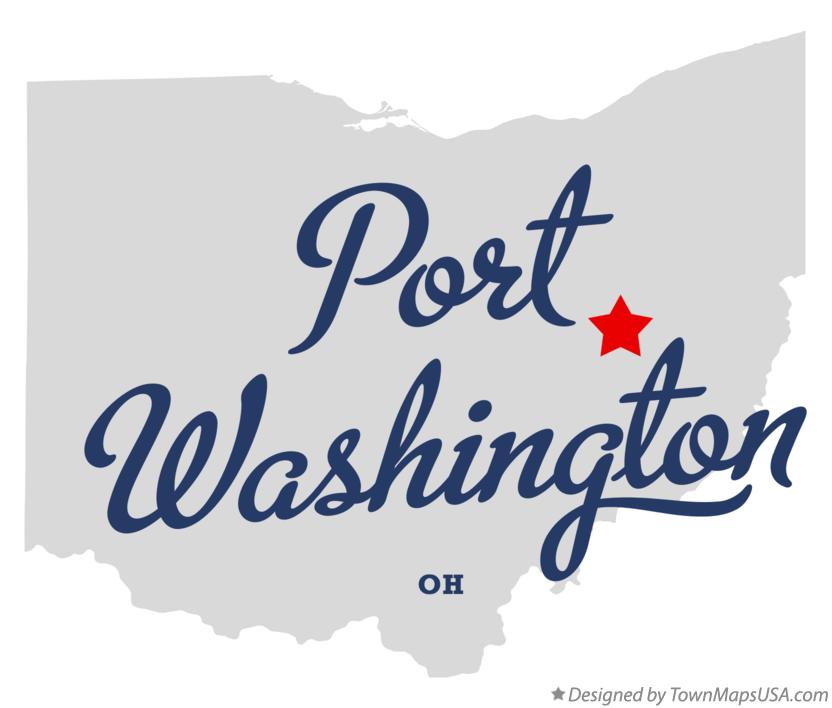 Map of Port Washington Ohio OH