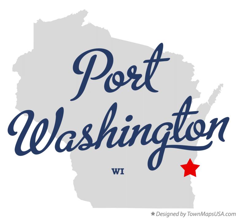 Map of Port Washington Wisconsin WI