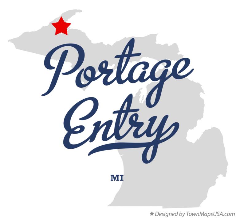 Map of Portage Entry Michigan MI