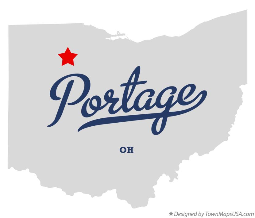 Map of Portage Ohio OH