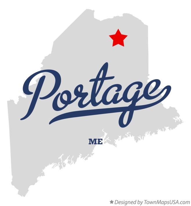 Map of Portage Maine ME