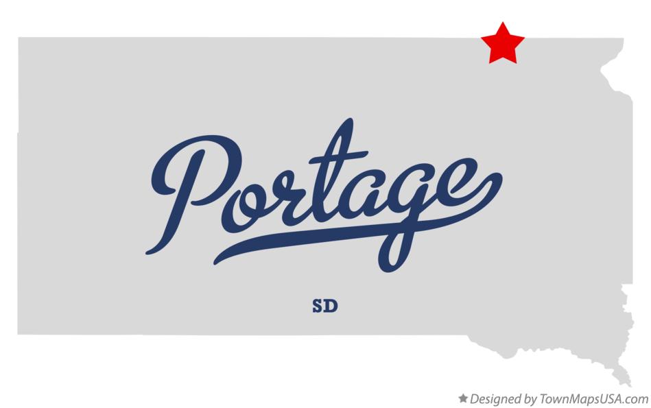 Map of Portage South Dakota SD