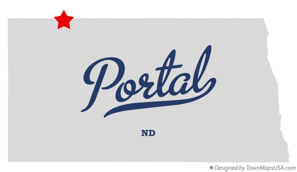 Map of Portal North Dakota ND