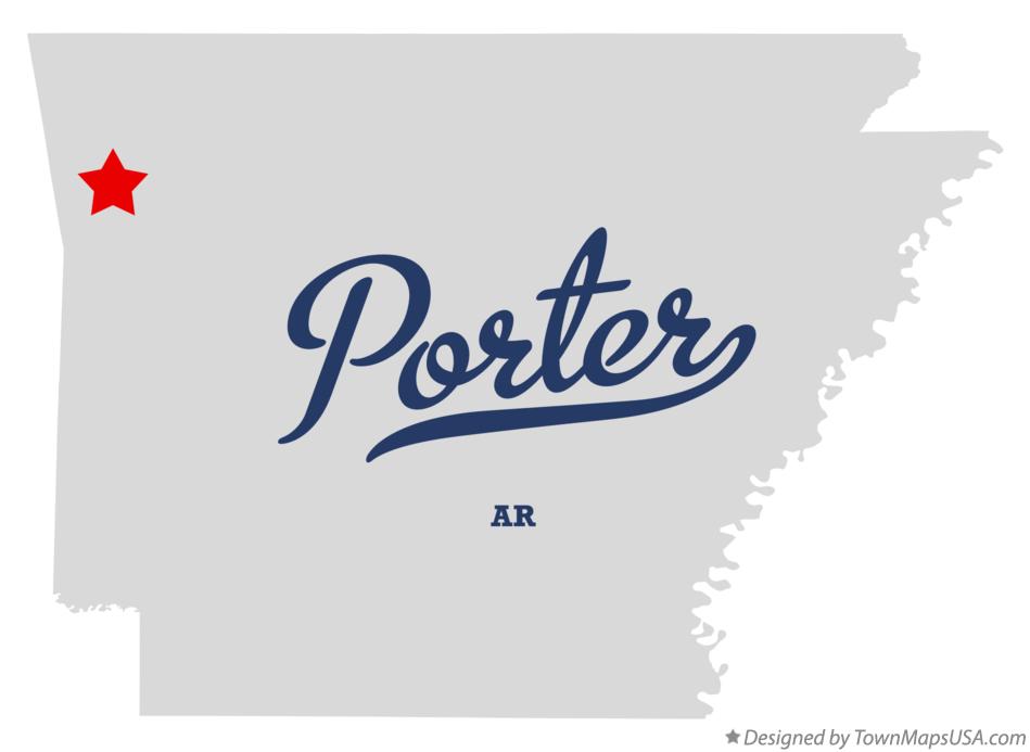Map of Porter Arkansas AR