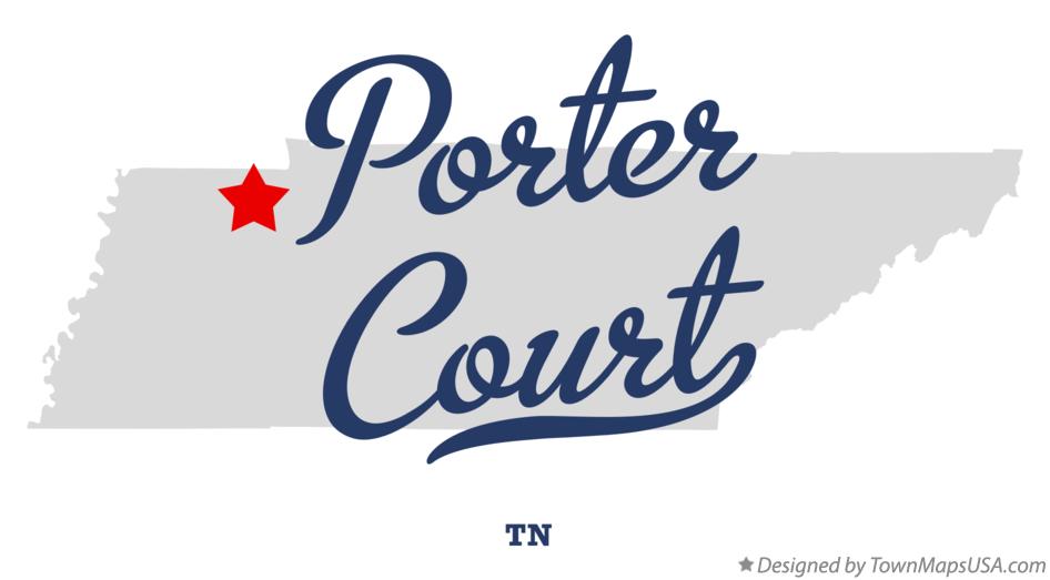Map of Porter Court Tennessee TN