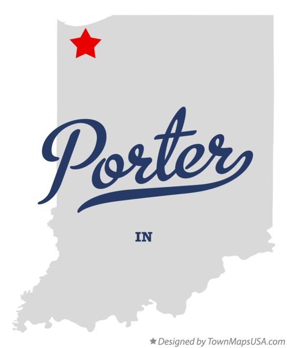 Map of Porter Indiana IN