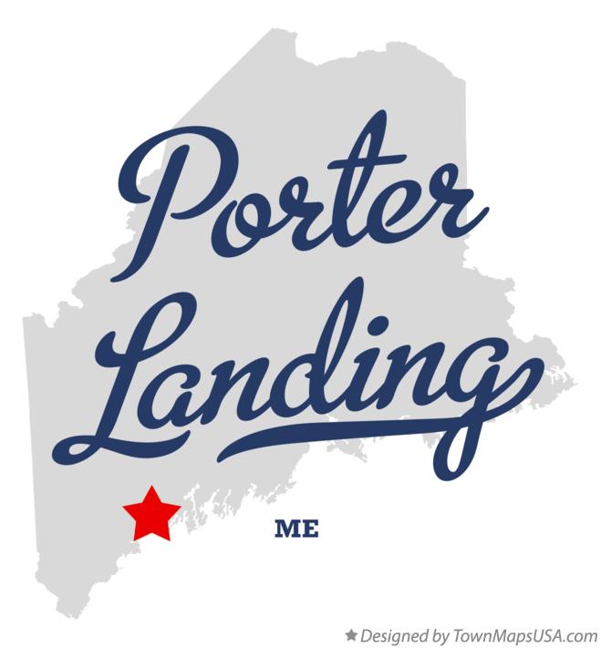 Map of Porter Landing Maine ME