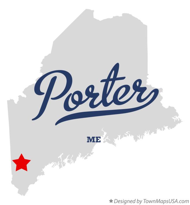 Map of Porter Maine ME