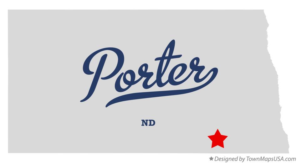Map of Porter North Dakota ND