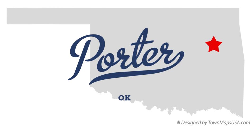 Map of Porter Oklahoma OK