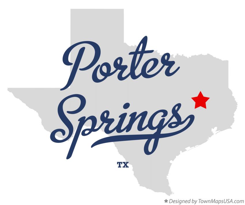Map of Porter Springs Texas TX