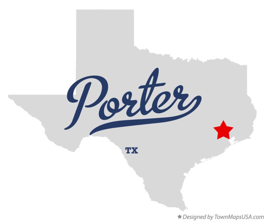 Map of Porter Texas TX