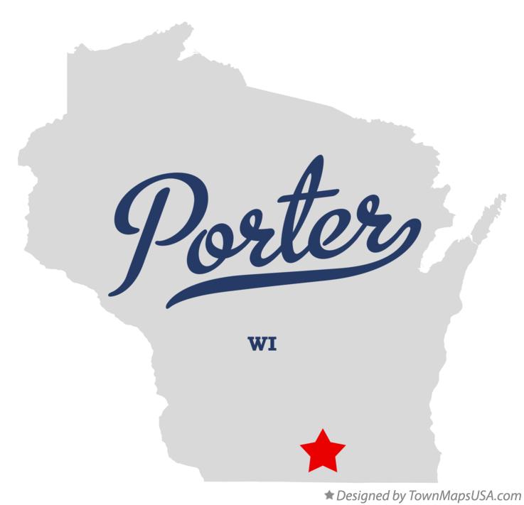 Map of Porter Wisconsin WI