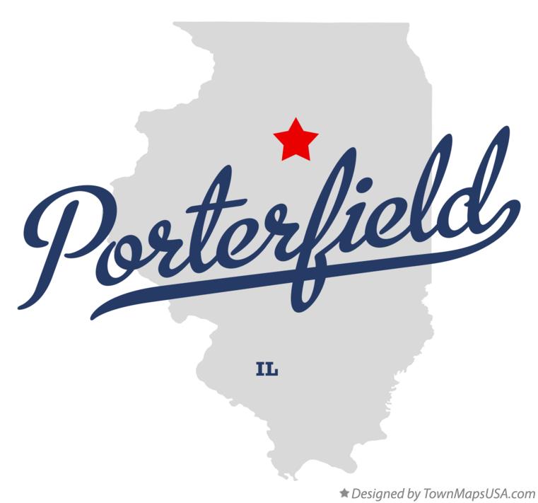 Map of Porterfield Illinois IL
