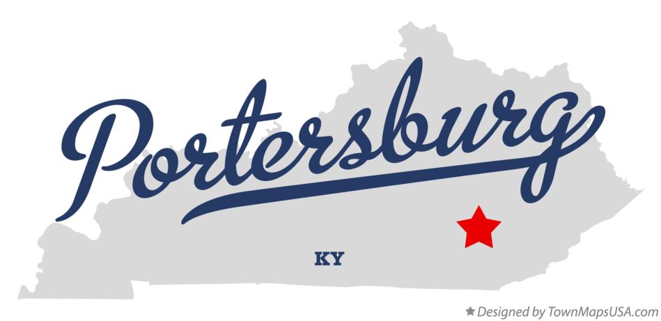 Map of Portersburg Kentucky KY