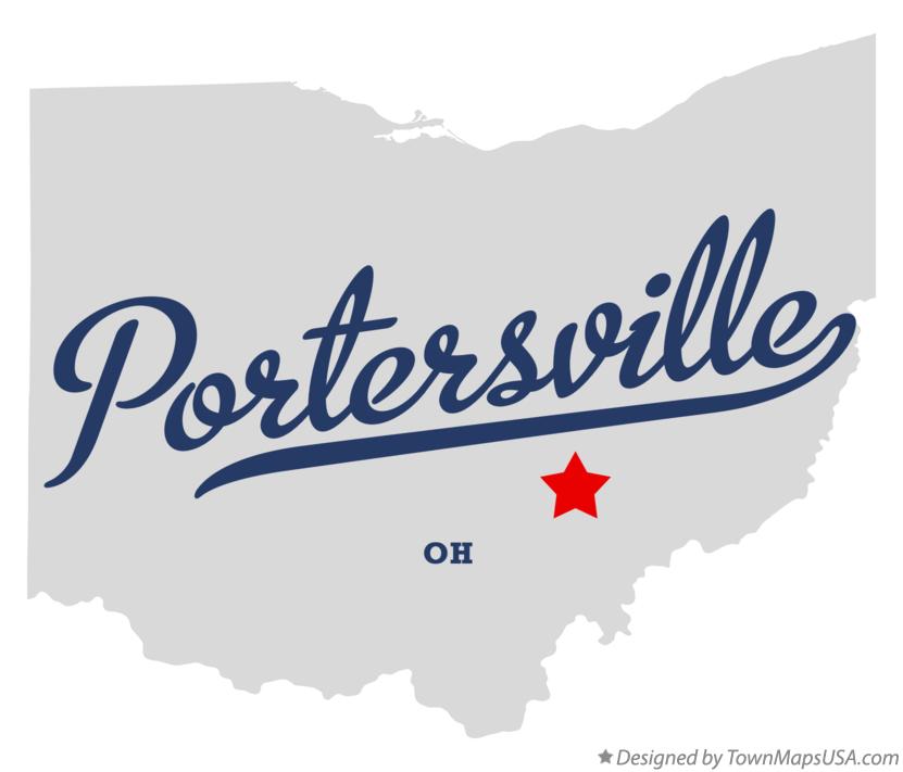 Map of Portersville Ohio OH