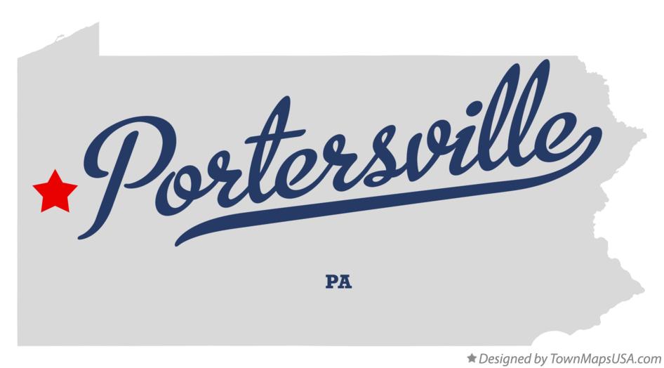 Map of Portersville Pennsylvania PA