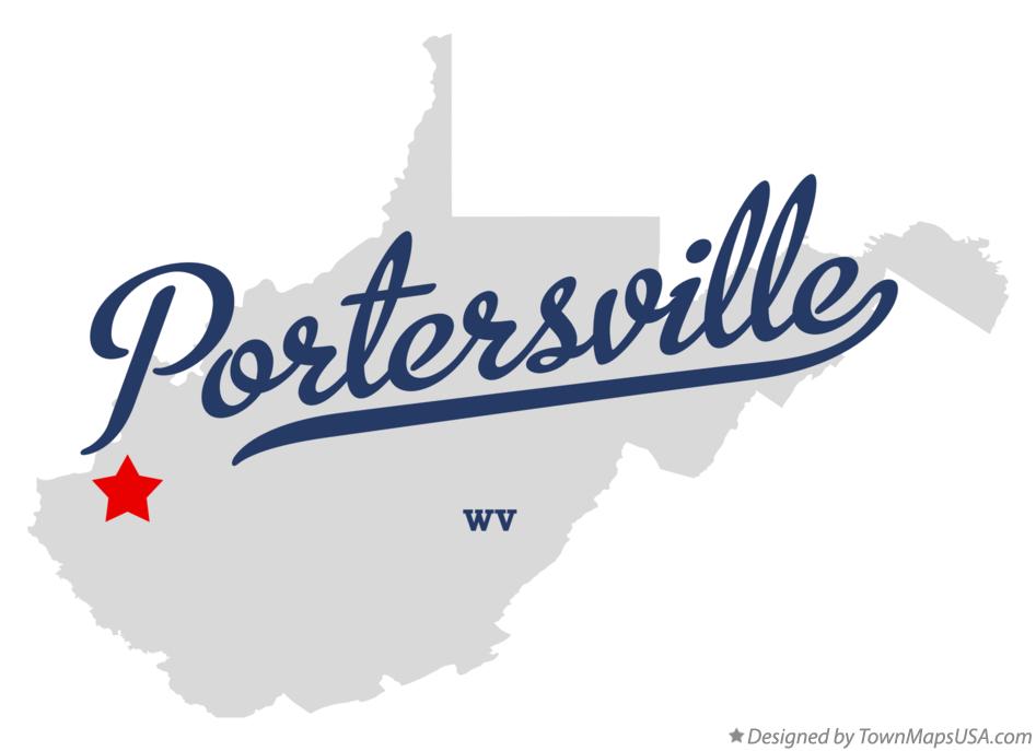 Map of Portersville West Virginia WV