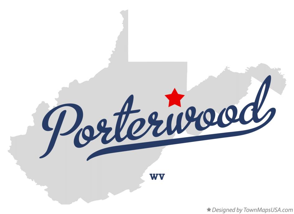 Map of Porterwood West Virginia WV