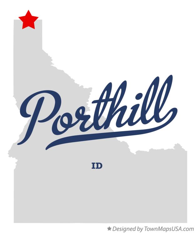 Map of Porthill Idaho ID