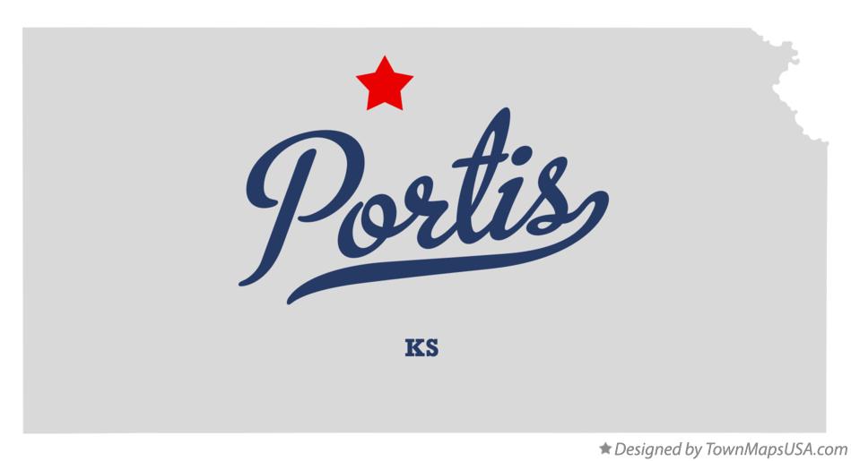 Map of Portis Kansas KS