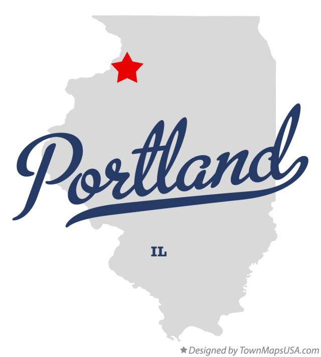 Map of Portland Illinois IL