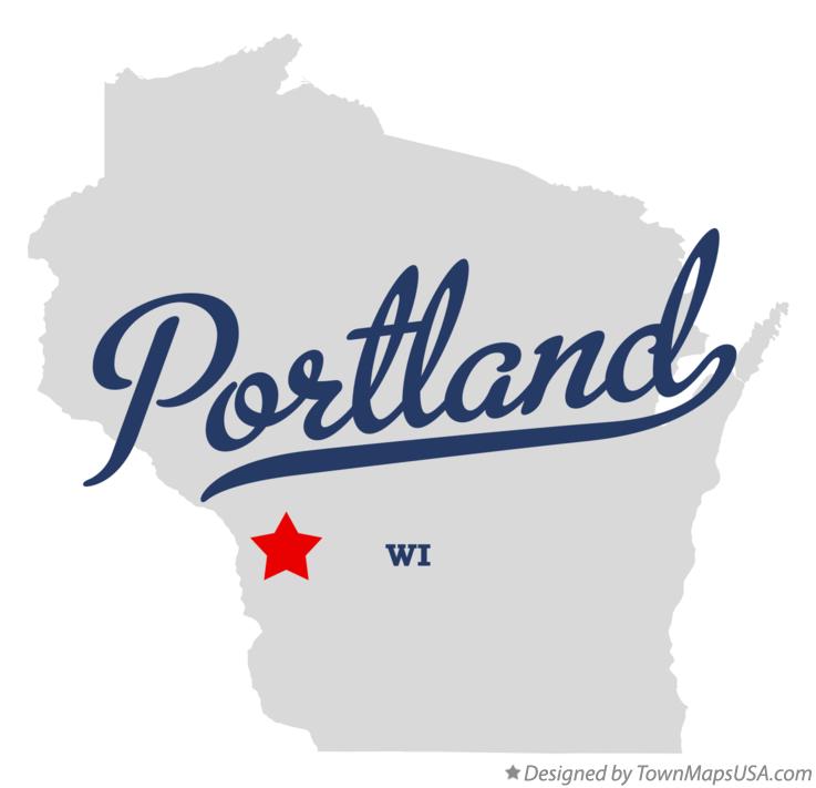 Map of Portland Wisconsin WI