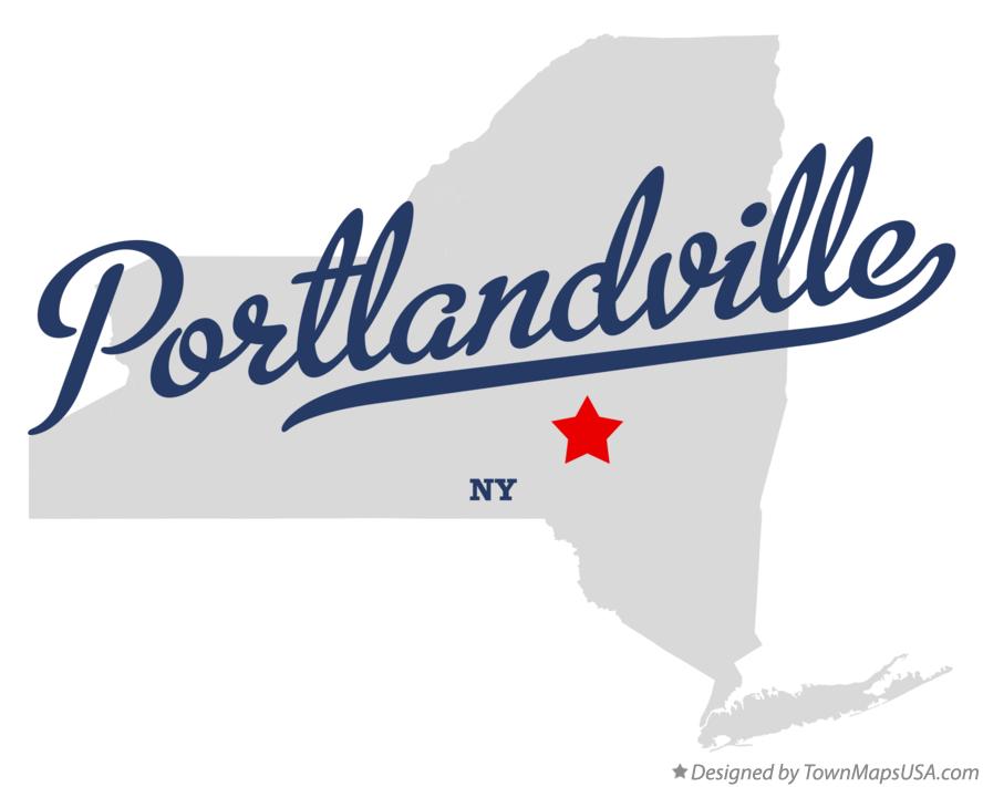Map of Portlandville New York NY