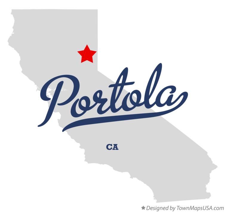 Map of Portola California CA