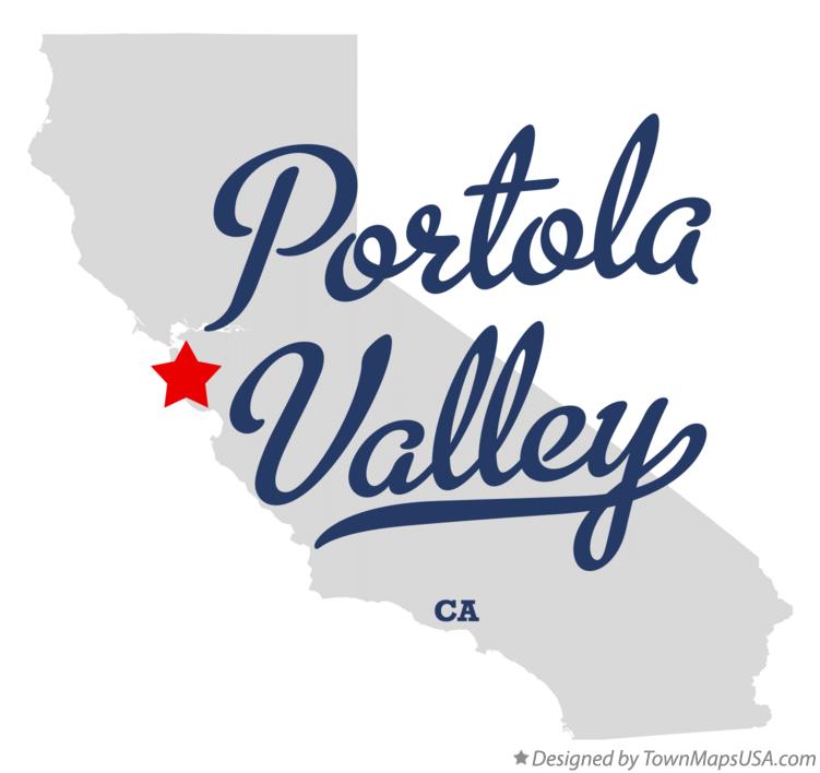 Map of Portola Valley California CA