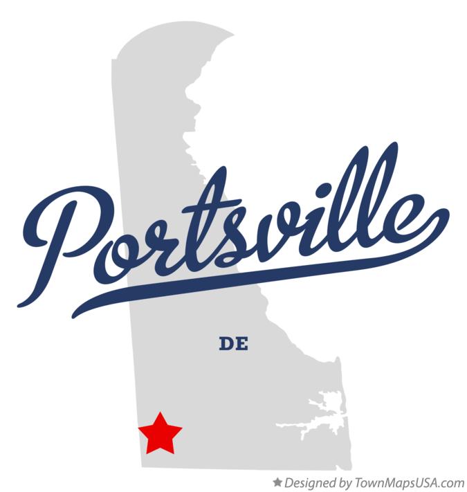 Map of Portsville Delaware DE