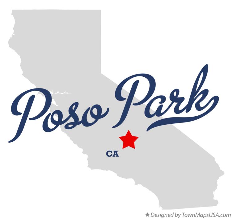 Map of Poso Park California CA