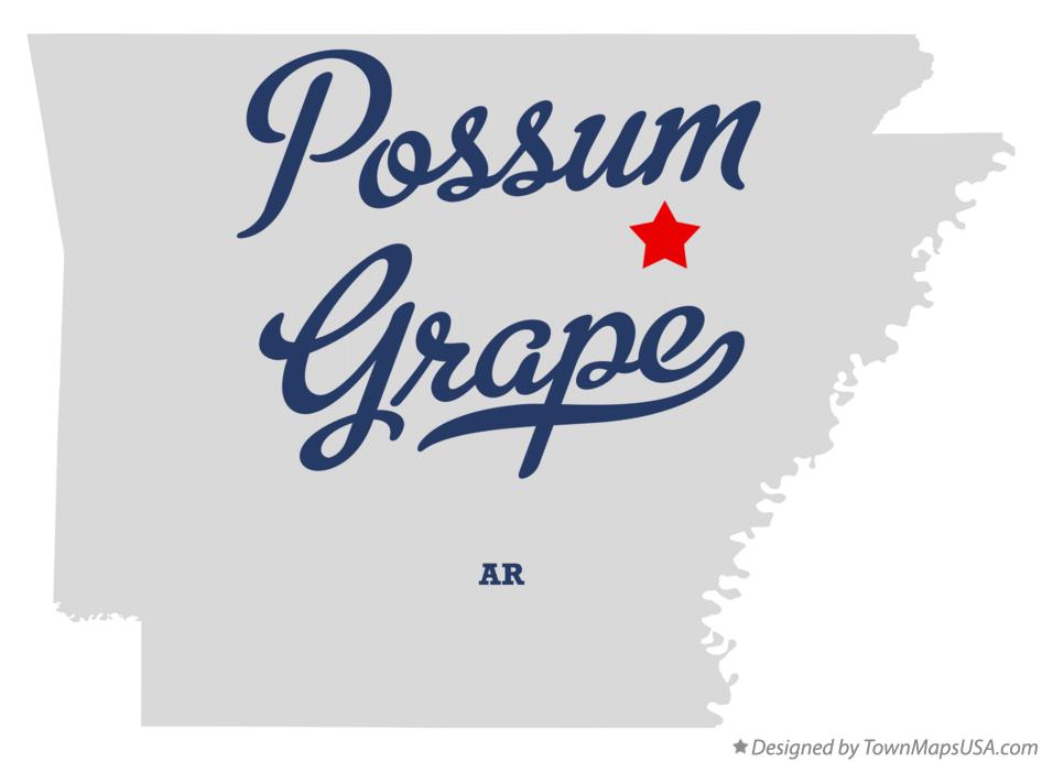Map of Possum Grape Arkansas AR