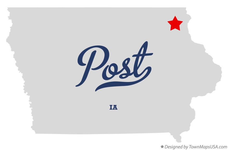 Map of Post Iowa IA