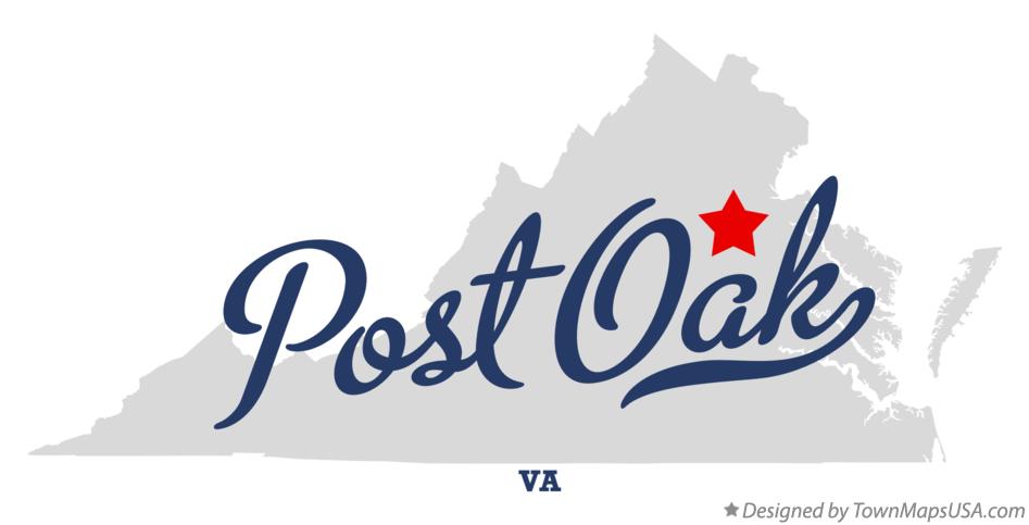 Map of Post Oak Virginia VA