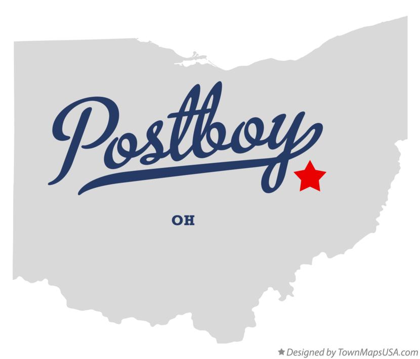 Map of Postboy Ohio OH