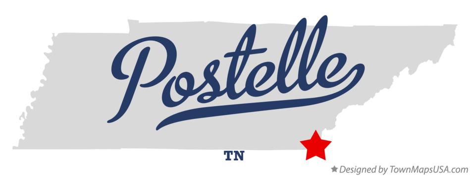 Map of Postelle Tennessee TN