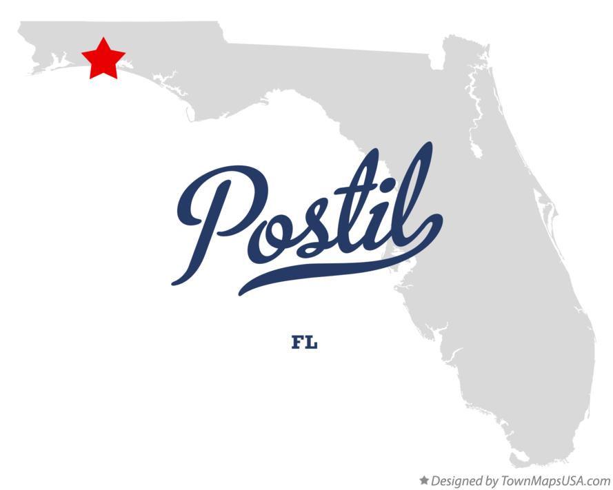 Map of Postil Florida FL