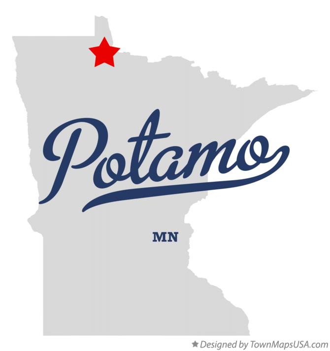 Map of Potamo Minnesota MN