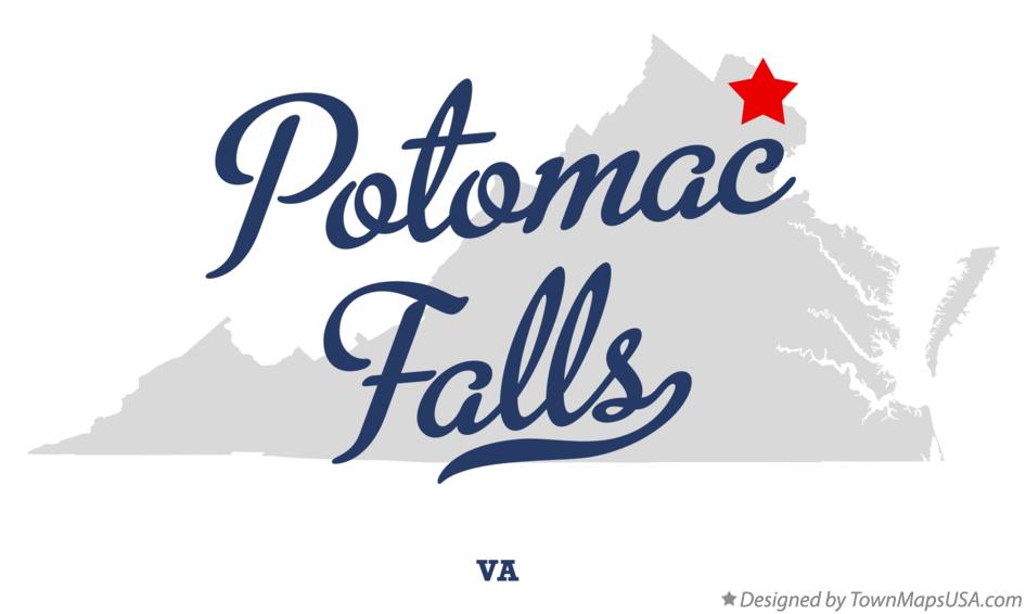Map of Potomac Falls Virginia VA