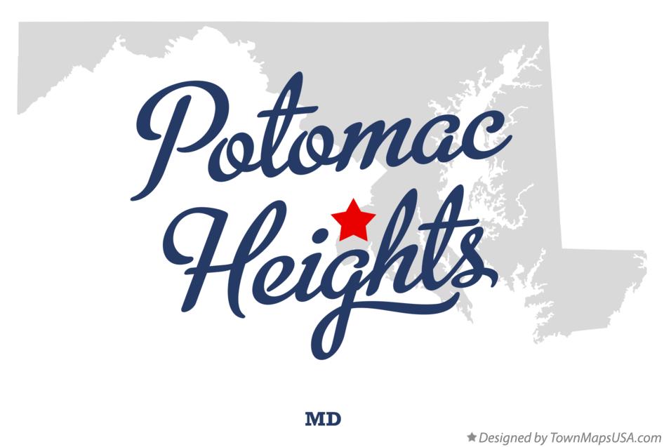 Map of Potomac Heights Maryland MD
