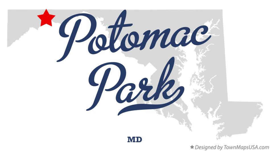 Map of Potomac Park Maryland MD