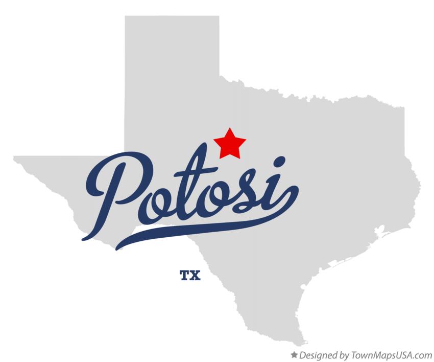 Map of Potosi Texas TX